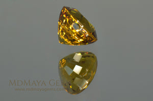 Exceptionally Yellow Mali Garnet Round Cut 2.34 ct